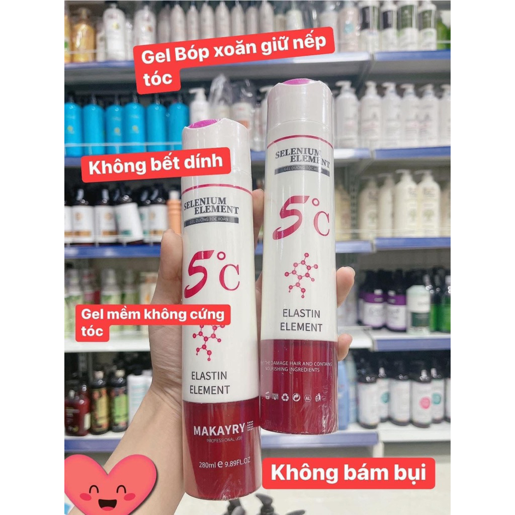Gel bóp tóc uốn xoăn 5C 280ml Gel bóp xoăn giữ nếp tóc uốn