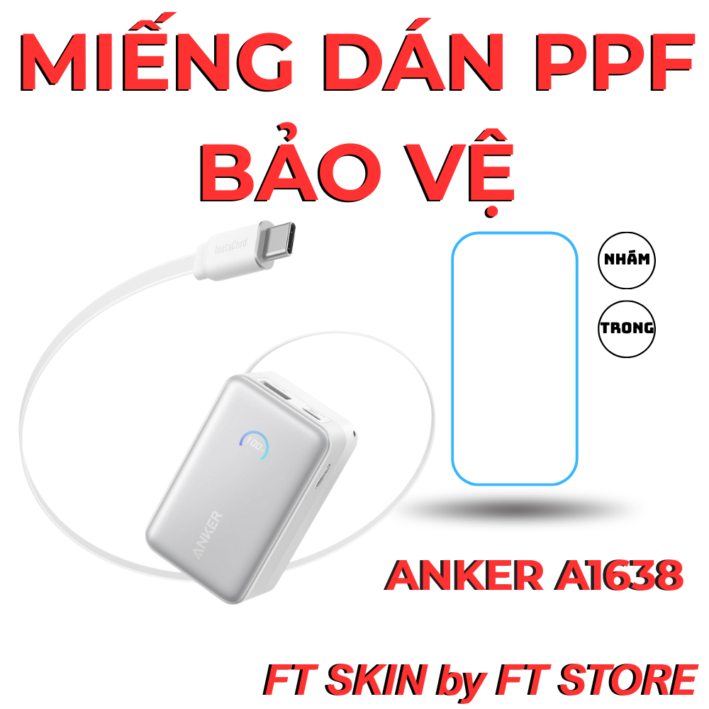 PPF bảo vệ sạc Anker A1638 45W 10000mAh, chất liệu nhập khẩu | BigBuy360 - bigbuy360.vn