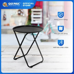 Bàn cà phê QUI PHÚC, gấp gọn, thép sơn tĩnh điện, bền màu, phù hợp quán trà chanh, cà phê