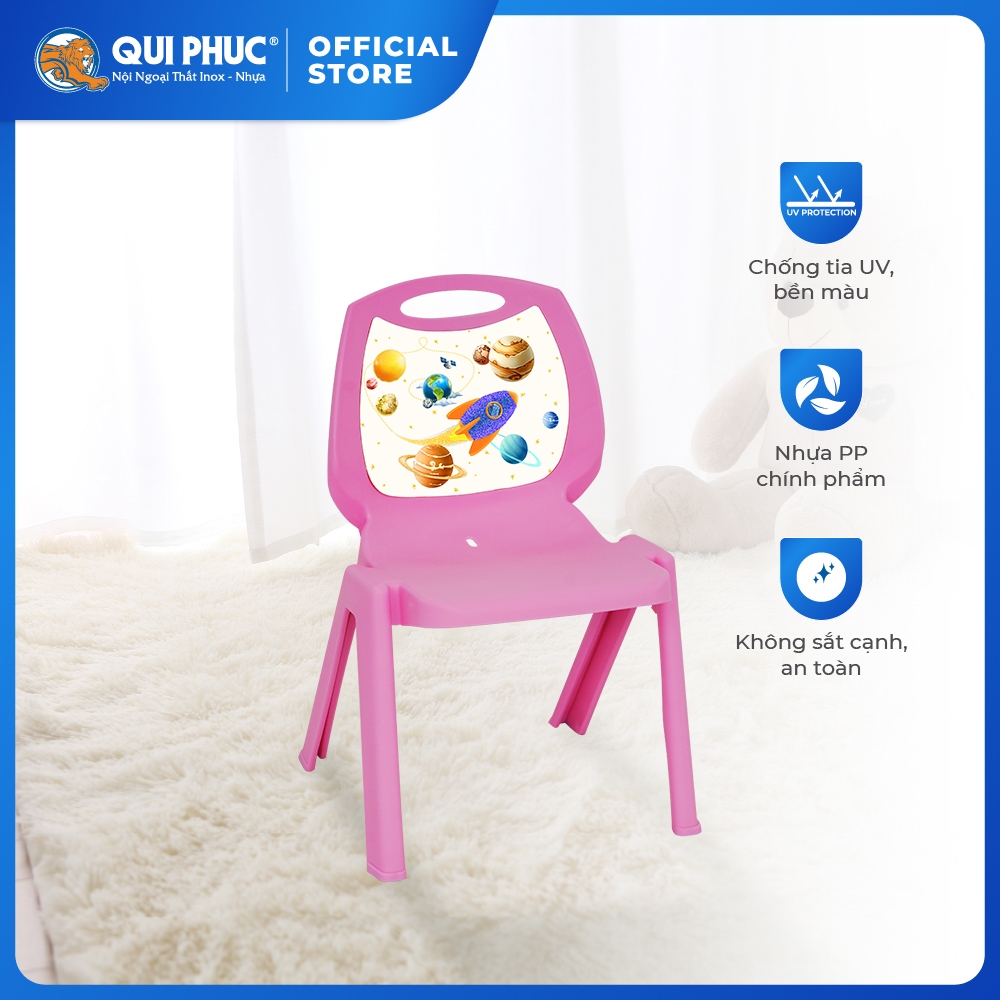 [HỎA TỐC] Ghế học sinh Baby Kun QUI PHÚC, họa tiết đa dạng, phù hợp làm ghế ngồi cho bé, chắc chắn