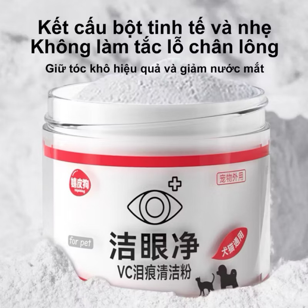 bột chống chảy nước mắt trên thú cưng ( tặng kèm chải)