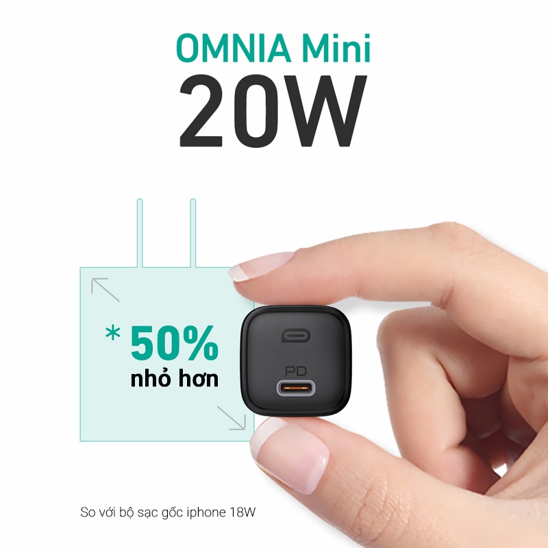 [NEW] Củ sạc nhanh chính hãng Aukey Omnia Mini PD 20W-Sạc Nhanh Ổn Định-GaN Siêu Nhỏ Gọn-ENJOY PLUS | BigBuy360 - bigbuy360.vn
