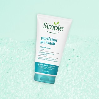Combo Sữa rửa mặt Simple Purifying Gel Wash (150ml) + Nước tẩy trang Simple Micellar Water (200ml)
