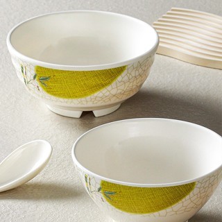 Bát Tô Phíp ( Melamine A5 ) Hoa Văn Hình Lá Tre Dùng Cho Nhà Hàng Khách Sạn  B6006