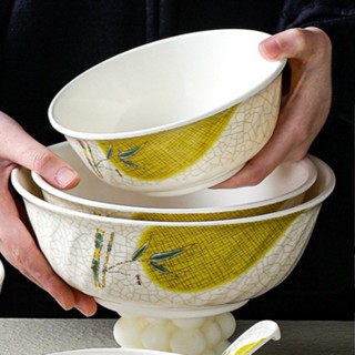 Bát Tô Phíp ( Melamine A5 ) Hoa Văn Hình Lá Tre Dùng Cho Nhà Hàng Khách Sạn 3300-11