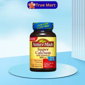 Viên uống Nature Made Super Calcium bổ sung Canxi; Vitamin D Nhật bản Hộp 120 viên.