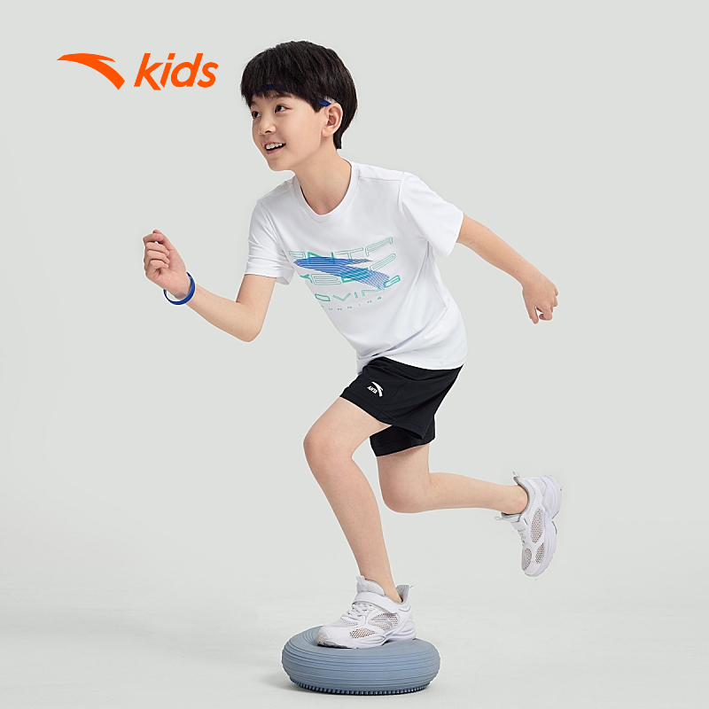Áo Phông Ngắn Tay Bé Trai Anta Kids Running A3524B5114