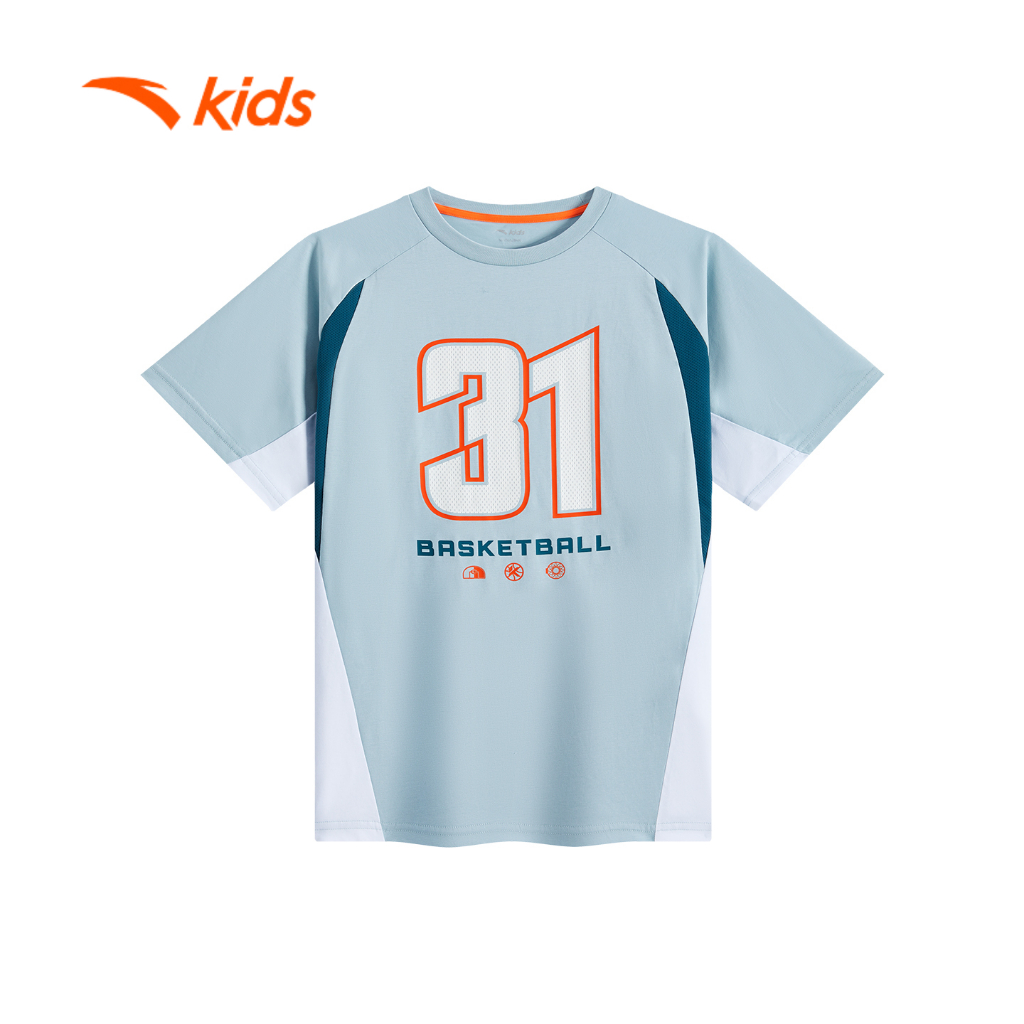 Áo Phông Ngắn Tay Bé Trai Anta Kids Basketball 3525B1101