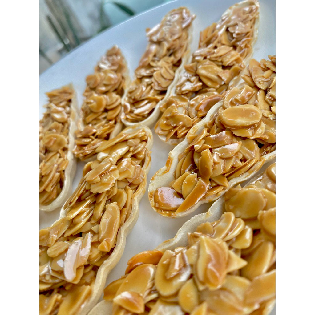 Bánh thuyền hạnh nhân caramel(giòn tan, bùi béo)