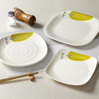 Đĩa Phíp Phíp ( Melamine A5 ) Hoa Văn Hình Lá Tre Dùng Cho Nhà Hàng Khách Sạn 6065