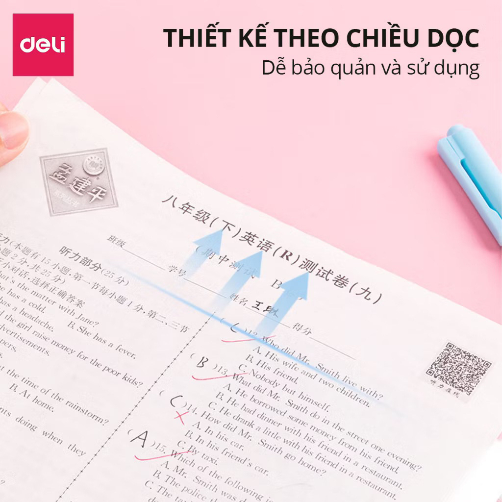 Sale off 60% File Tài Liệu File Lá Học Sinh DELI Đa Năng A4 Bìa Kẹp Lá Tệp Đựng Tài Liệu Đựng 30 40 Lá Màu Pastel
