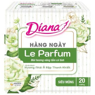 [COMBO 3GÓI/ 6 GÓI] Băng Vệ Sinh Diana Hàng Ngày Le Parfum Hương Nhài Ả Rập Gói 20 Miếng