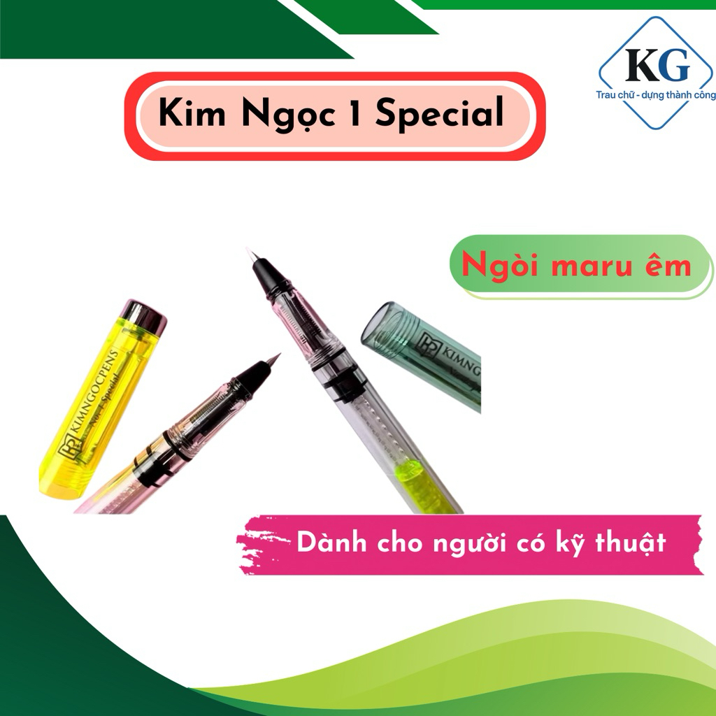 Bút Máy Kim Ngọc No 1 special, Ngòi Lá Tre Mãnh gai - Bút Máy Luyện Chữ Đẹp