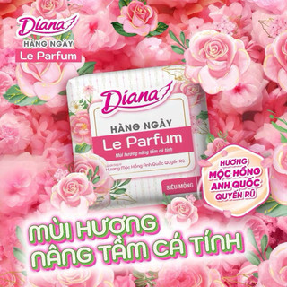 [COMBO 3GÓI/ 6 GÓI]Băng Vệ Sinh Diana Hàng Ngày Le Parfum Hương Mộc Hồng Anh Quốc Gói 20 Miếng