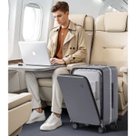Vali Du Lịch MIXI Size 20 Cao Cấp Có Ngăn Laptop Riêng, Vali Xách Tay Máy Bay Chống Trầy Khóa TSA, Bánh Xe Xoay 360 — ảnh 3
