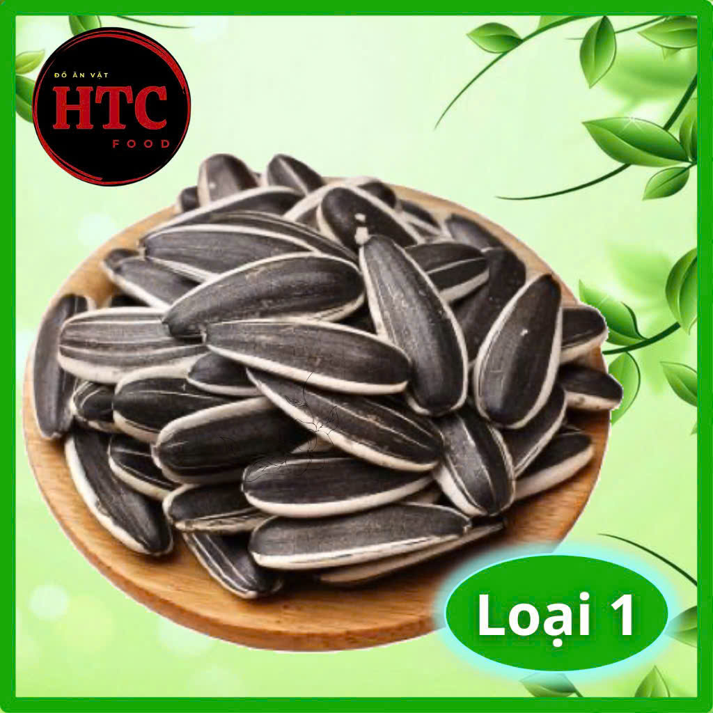 Hạt hướng dương nguyên vị rang củi loại 1 hạt to, chắc giòn, hạt dinh dưỡng hạt Tết ngon, HTC Food