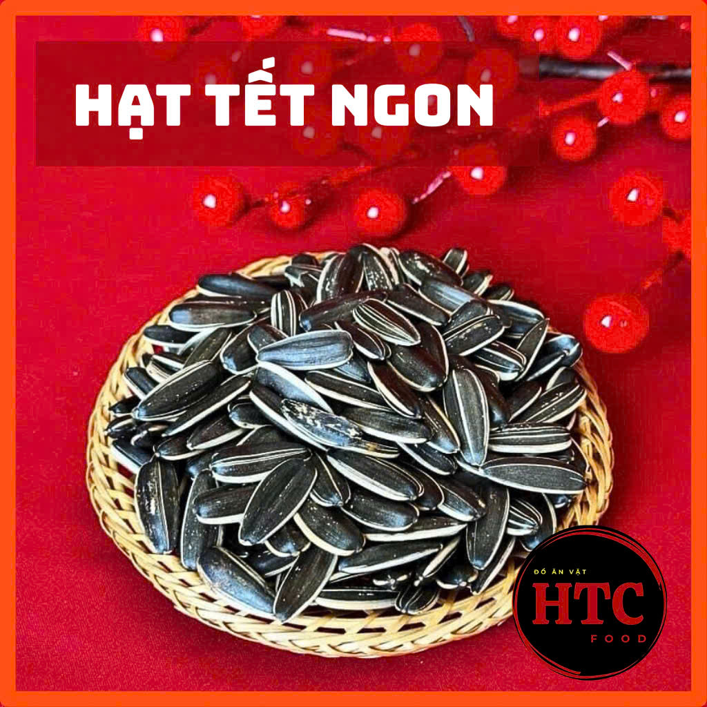 Hạt hướng dương nguyên vị rang củi loại 1 hạt to, chắc giòn, hạt dinh dưỡng hạt Tết ngon, HTC Food
