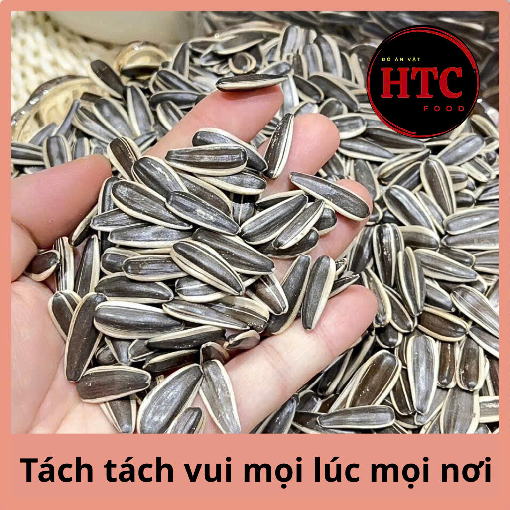 Hạt hướng dương nguyên vị rang củi loại 1 hạt to, chắc giòn, hạt dinh dưỡng hạt Tết ngon, HTC Food