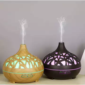 Máy xông tinh dầu cổ cao Hoa dung tích 500ml máy sông phun tinh dầu hẹn giờ ( Tặng kèm 1 tinh dầu )