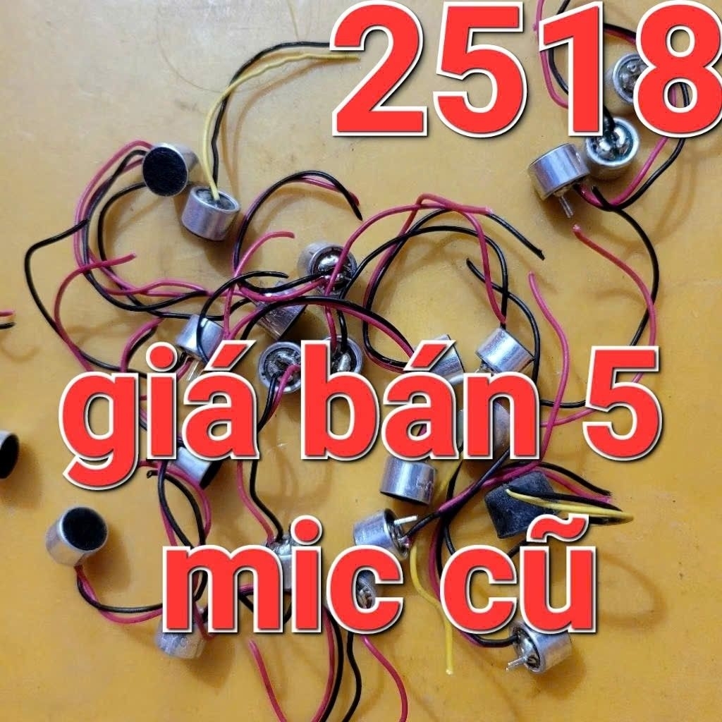 5 mic thu âm cảm biến âm thanh 10x8 có hàn sẵn dây (1591) | Shopee Việt Nam
