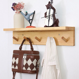 Kệ gỗ treo tường, kệ trang trí  giá gỗ Decor phòng ngủ,móc quần áo, phụ kiện