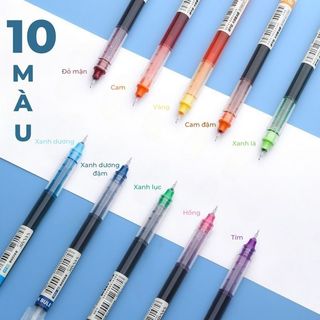 Bút Gel Nét Mịn, Mực Lỏng – Viết Êm, Không Lem, Nhanh Khô, Đa Dạng Màu Sắc