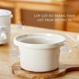 Nồi nấu chậm , Nồi Hầm bằng sứ dung tích 1.5L, 2.5L , 3.5L , 5L tiện dụng cho gia đình