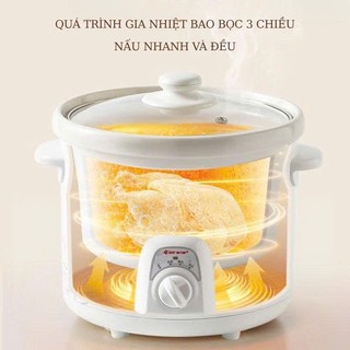 Nồi nấu chậm , Nồi Hầm bằng sứ dung tích 1.5L, 2.5L , 3.5L , 5L tiện dụng cho gia đình
