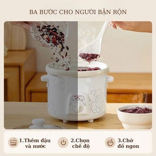 Nồi nấu chậm , Nồi Hầm bằng sứ dung tích 1.5L, 2.5L , 3.5L , 5L tiện dụng cho gia đình