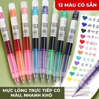 Bút Gel Nét Mịn 0.5mm - Bút Bi Nước Viết Êm, Nhanh Khô, Không Lem, Đa Dạng Màu Sắc Cho Học Sinh