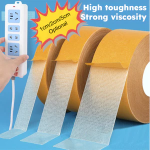 Băng Keo 2 Mặt, Băng Dính 2 Mặt Lưới Sợi Thủy Tinh Cường Lực Siêu Dính Dán Thảm Trải Sàn
