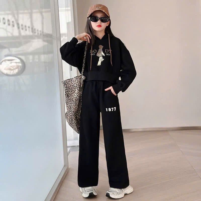 Set áo mũ croptop cô gái 1977 cho bé gái size đại BEESHOP D25035