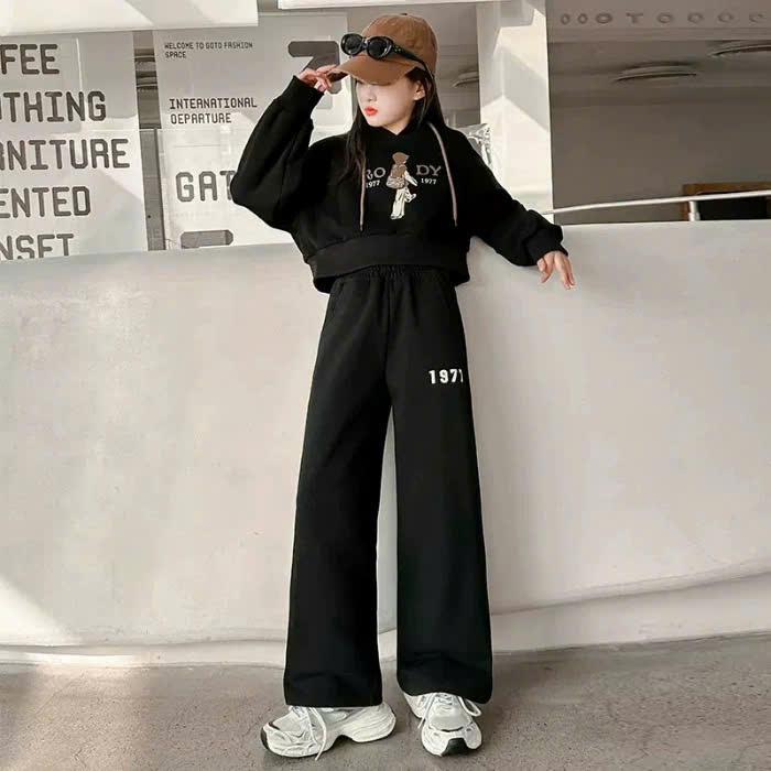 Set áo mũ croptop cô gái 1977 cho bé gái size đại BEESHOP D25035