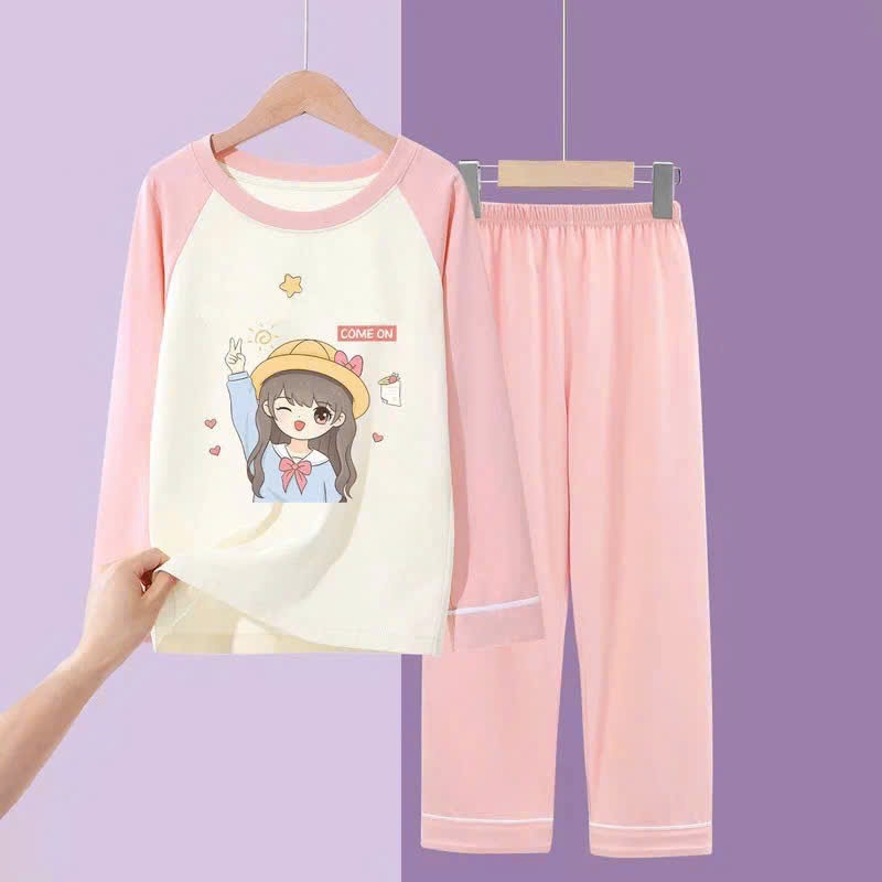 Set bộ cho bé gái size đại BEESHOP bộ đồ thu đông cho bé gái từ 6 - 14 tuổi D25054