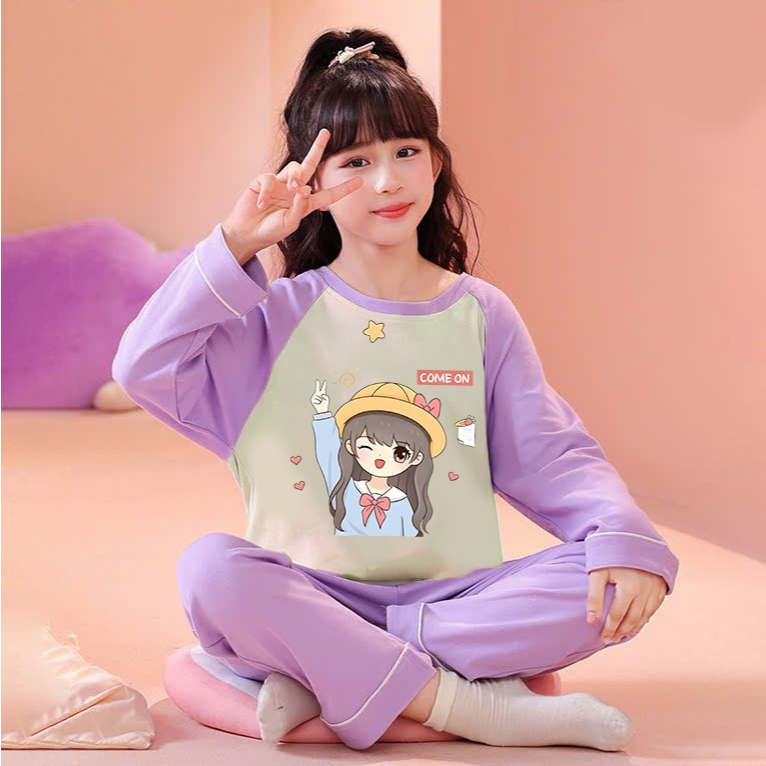 Set bộ cho bé gái size đại BEESHOP bộ đồ thu đông cho bé gái từ 6 - 14 tuổi D25054