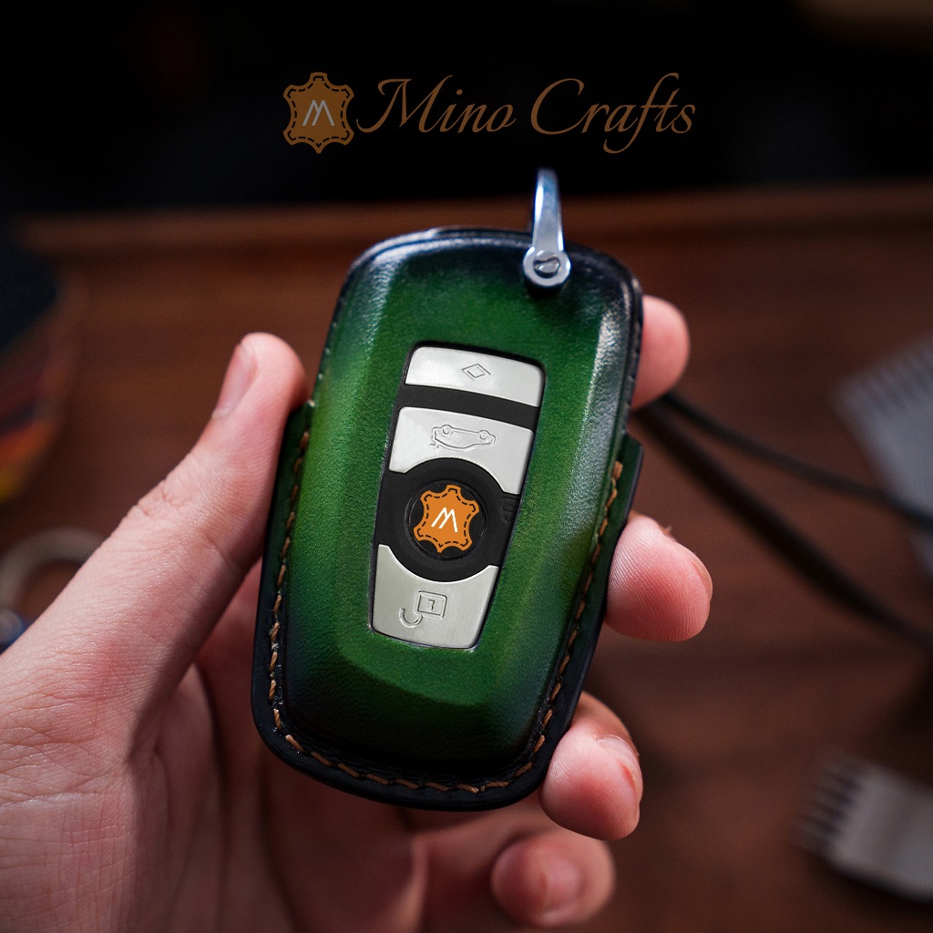 Mino Crafts - Bao da chìa khóa BMW Series 6, M3, Chế tác thủ công, Da bò thật, Nhiều màu sắc