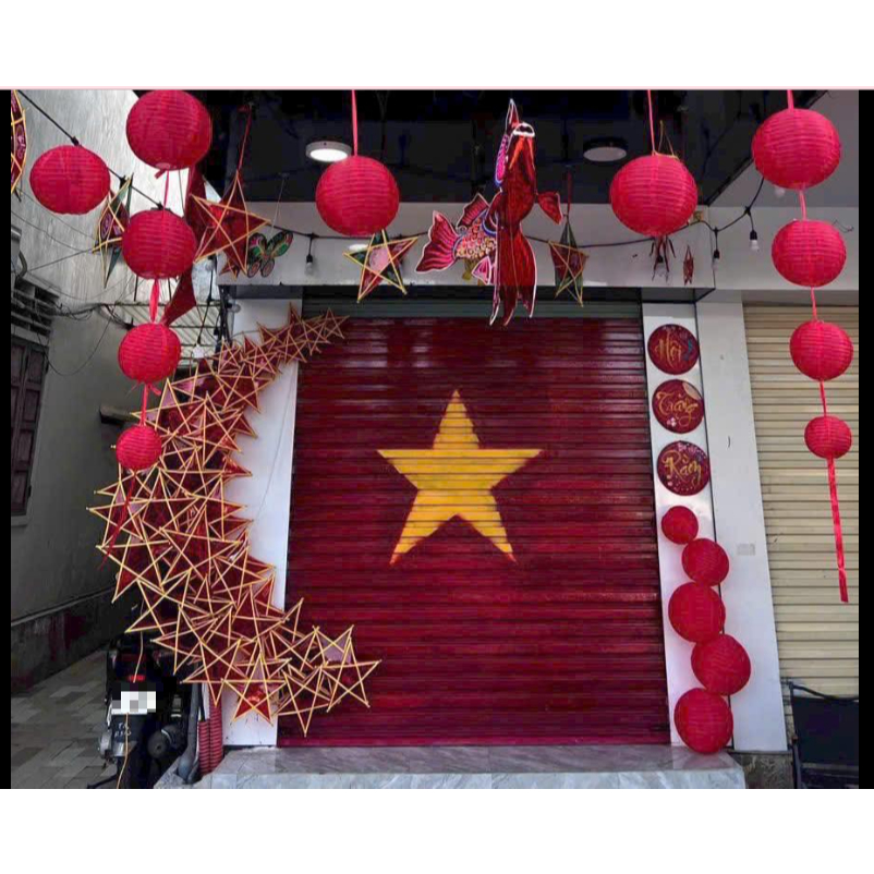 Combo 5 sao không vòng, combo 5 đèn ông sao không viền trang trí trung thu lễ hội