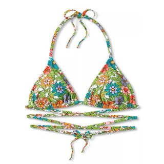 Áo bơi, áo bikini đi biển có dây đan chéo, quả tam giác sẵn đệm mút, hàng VNXK