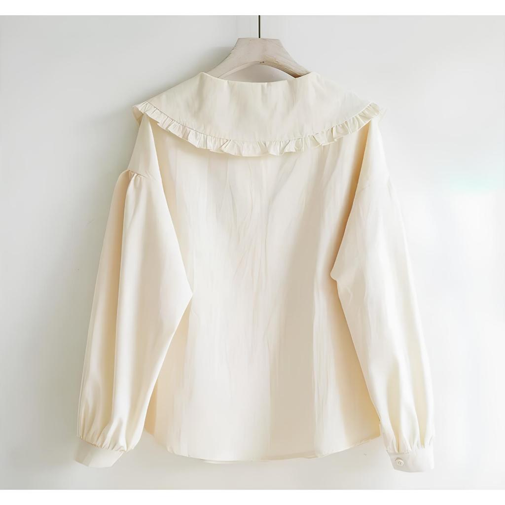 Áo sơ mi đũi dài tay cho bé gái size đại BEESHOP KM0013