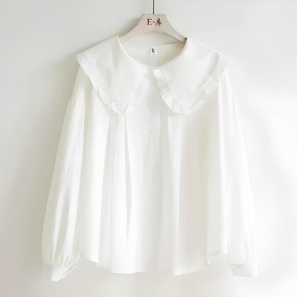 Áo sơ mi đũi dài tay cho bé gái size đại BEESHOP KM0013