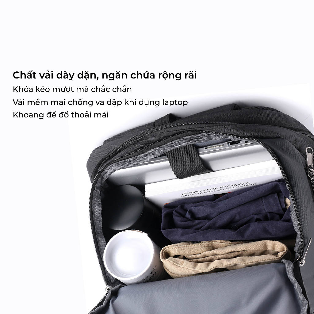 Balo Thể Thao KUNO Cải Tiến Mới, Sử Dụng Thể Thao Cầu Lông, Tennis, Bóng Rổ, Thời Trang Đa Năng Chống Thấm Nước - BN03K
