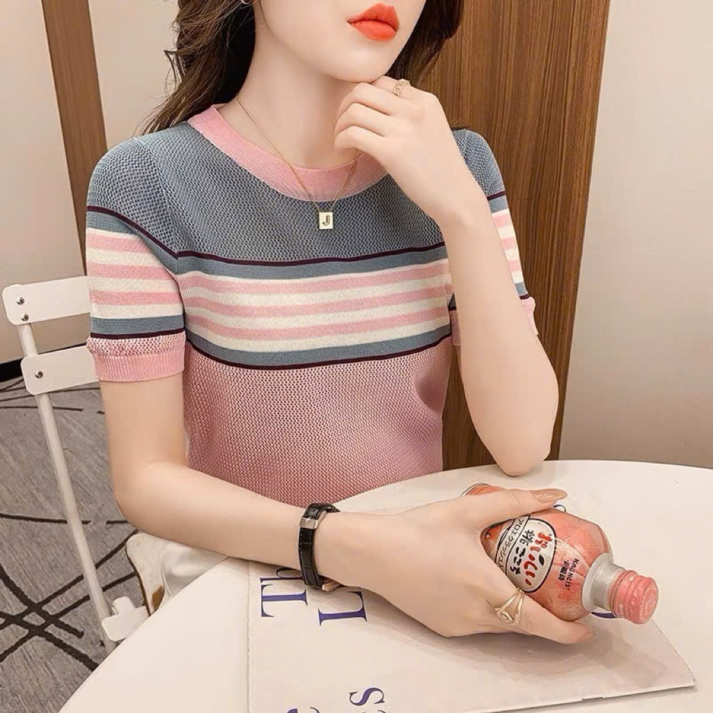 Áo len mongtoghi QC,áo len dệt kim nữ hàng thanh lý hoạ tiết dễ thương size 45-57kg.
