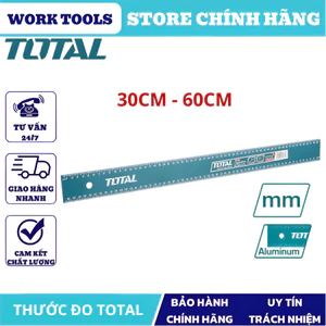 ĐỒ NGHỀ TOTAL Thước đo 30cm TMT633002 / 60cm TMT636002