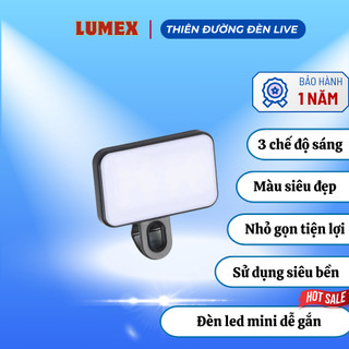 Đèn LED Selfie Kẹp Điện Thoại Chụp Ảnh Tự Sướng–3 Chế Độ Sáng, Mini Gọn Nhẹ, Trợ Sáng Quay Video Chụp Ảnh Siêu Sáng