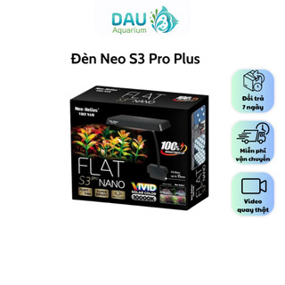 Đèn RGB S3 Flat Nano Pro+ 3 in 1 (Bản nâng cấp)- Bóng LED TriR RGB thế hệ mới, tăng cường màu cho cá cây, không màu nước