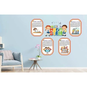 BỘ STEM ( 4 mảnh rời ) trang trí lớp
