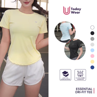 Áo thun thể thao nữ Essential Dri-FIT tập gym yoga chống tia UV chống nắng UPF 50+ Today U Wear