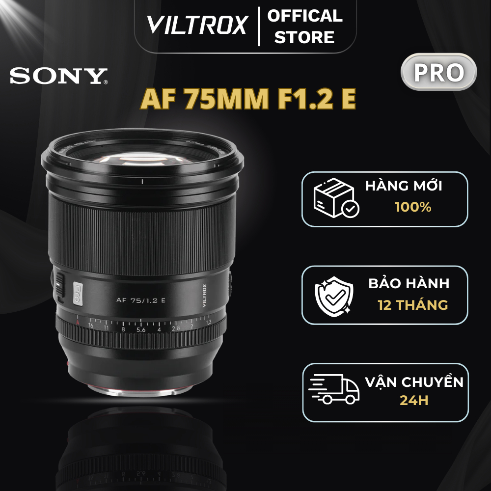Ống kính Viltrox AF 75mm F1.2 Pro