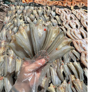 KHÔ CÁ LÓC NON GÓI 500G( tặng kèm mắm me)