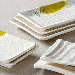 Đĩa Phíp ( Melamine A5 ) Hoa Văn Hình Lá Tre Dùng Cho Nhà Hàng Khách Sạn  777001